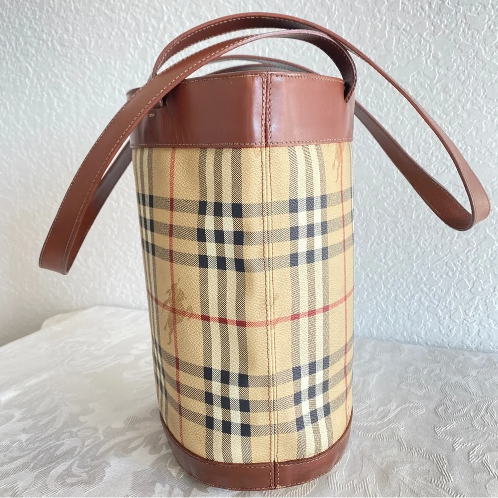 Burberry check tote